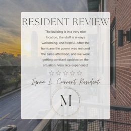 Let’s hear it for the amazing resident who left this review and our absolutely wonderful management, leasing and maintenance staff! ðŸ‘🻠
The past weeks have been nothing short of stressful for all of Houston but we are so incredibly thankful for our maintenance team and residents who worked diligently to prepare our community for Hurricane Beryl, communicate needs & keep patience through any and all cleanup. 
We love hearing this kind of feedback from our resident and sincerely appreciate ... Instagram post from @millenniumhighst on July 18, 2024 10:59:16am